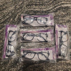 Reading Glasses - Pack of 5 w/Cases  +1.00 Oliver by M+ NEW!